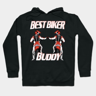 Best Biker Buddy Motorcycle Friendship Gift Hoodie